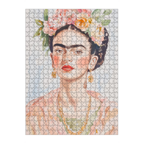 Puzzle Ravensburger "Frida Aquarellkunst" artboxONE - Floral,Menschen,Fashion,Festivals