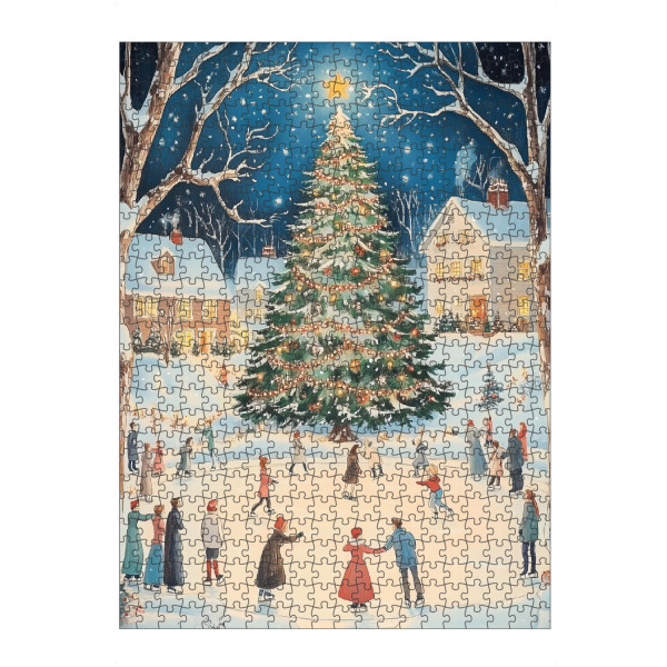 Puzzle Ravensburger "Weihnachtsbaumnacht" artboxONE - Städte,Natur,Menschen,Weihnachten,Festivals