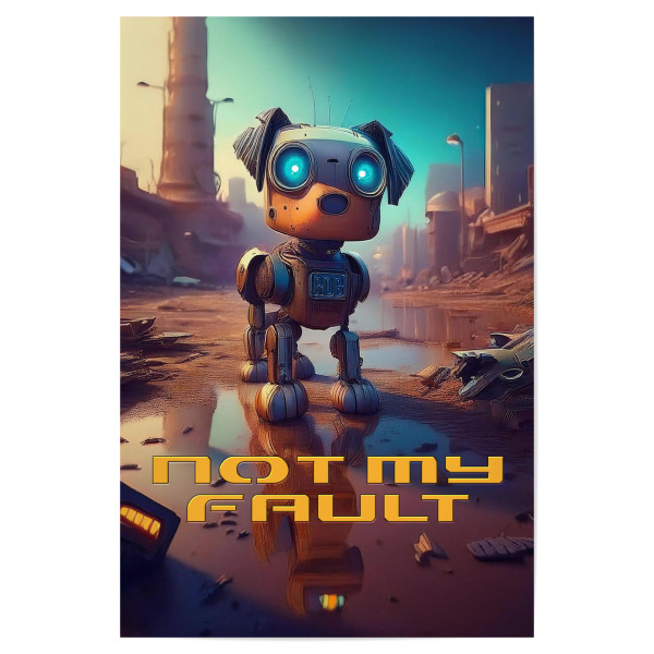 Poster 30x20 cm "Nicht meine Schuld" artboxONE - Comic,Fiktion,Lustig