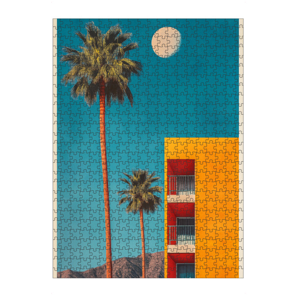 Puzzle Ravensburger "Palm Springs Apartment Nostalgie" artboxONE - Natur,Architektur,Reise / Länder