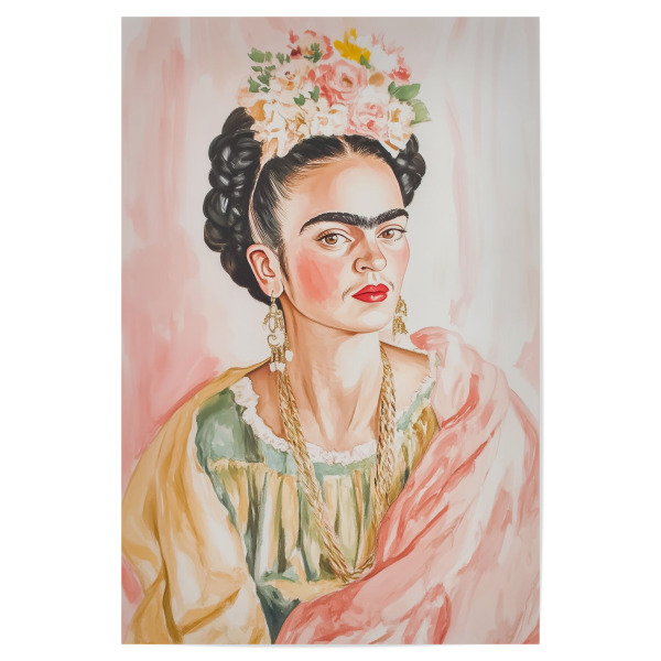 Poster 30x20 cm "Frida-Porträtkunst" artboxONE - Floral,Menschen,Fashion