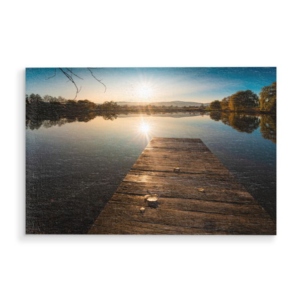 Holzbild "Sonnenuntergang im Harz" artboxONE - Natur,Reise