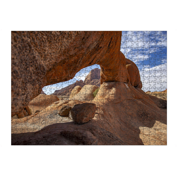 Puzzle Ravensburger "Spitzkoppe Namibia" artboxONE - Reise / Afrika - Spitzkoppe,Namibia,Afrika,Felsbogen,Felsen,Landschaft,Felsbrücke