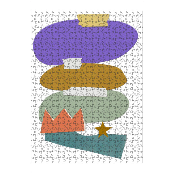 Puzzle Ravensburger "Colorful irregular shapes" artboxONE - Abstrakt