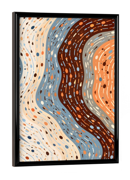 Poster mit schwarzem Rahmen "Die kleinen Dinge immer" artboxONE - Abstrakt