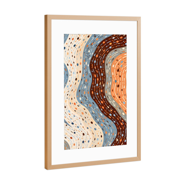 Poster mit Rahmen Kupfer "Die kleinen Dinge immer" artboxONE - Abstrakt