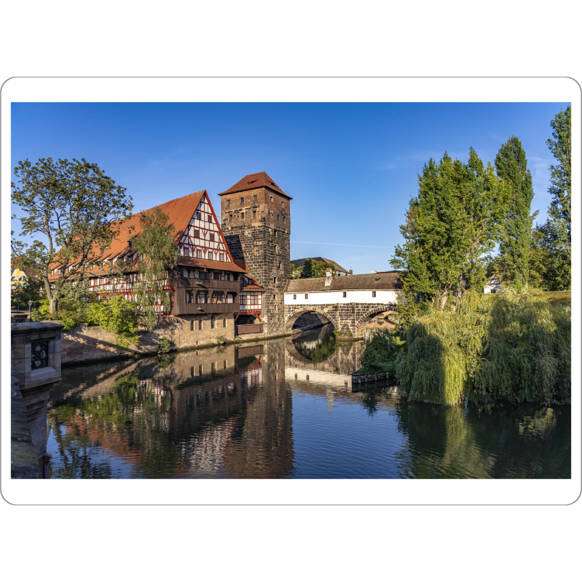 Tischset "Nürnberg" artboxONE - Städte - Pegnitz,Nürnberg,Bayern,Weinstadel,Wasserturm - Bild pegnitz