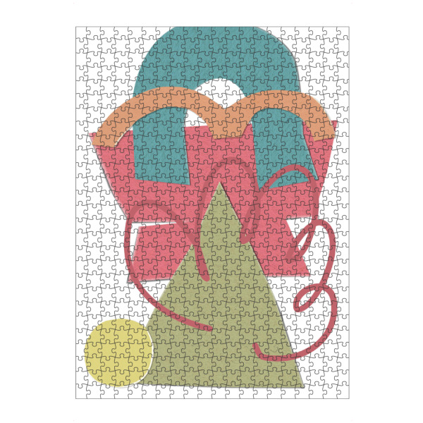 Puzzle Ravensburger "Colorful abstract collage" artboxONE - Abstrakt