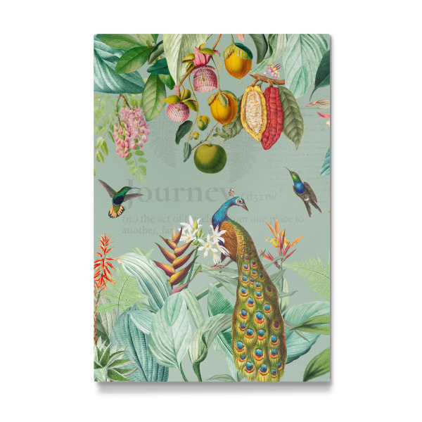 Galerie-Print "Bunter tropischer Pfauendschungel" 75x50 cm artboxONE