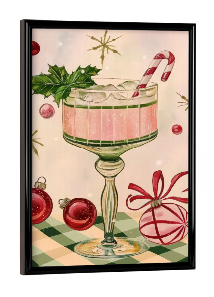 Poster mit schwarzem Rahmen "Weihnachtscocktailgetränk" artboxONE - Essen & Trinken,Weihnachten,Essen & Trinken / Alkohol,Festivals