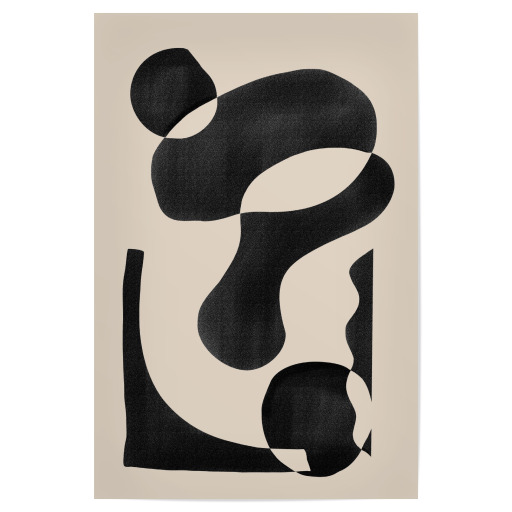 Beige schwarz abstrakt