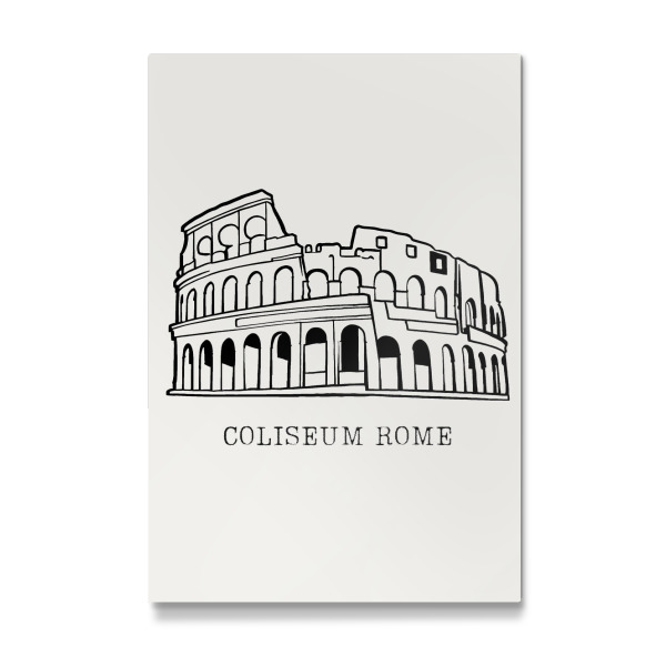 Galerie-Print "Line drawing Colosseum in Rome" 75x50 cm artboxONE
