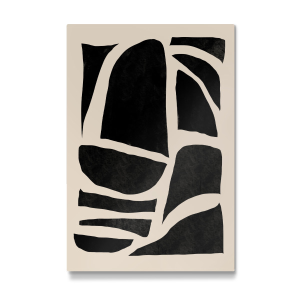 Galerie-Print "Beige schwarze abstrakte Kunst" 30x20 cm artboxONE