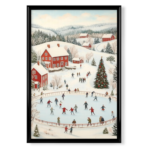 Eislaufen in der Weihnachtsstadt