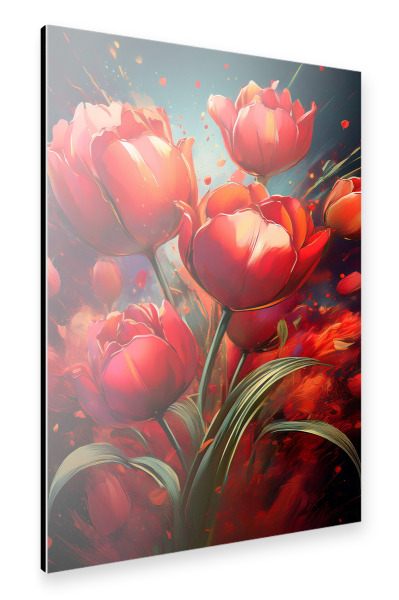 Alu-Dibond "A Bunch of Tulips" 75x50 cm artboxONE