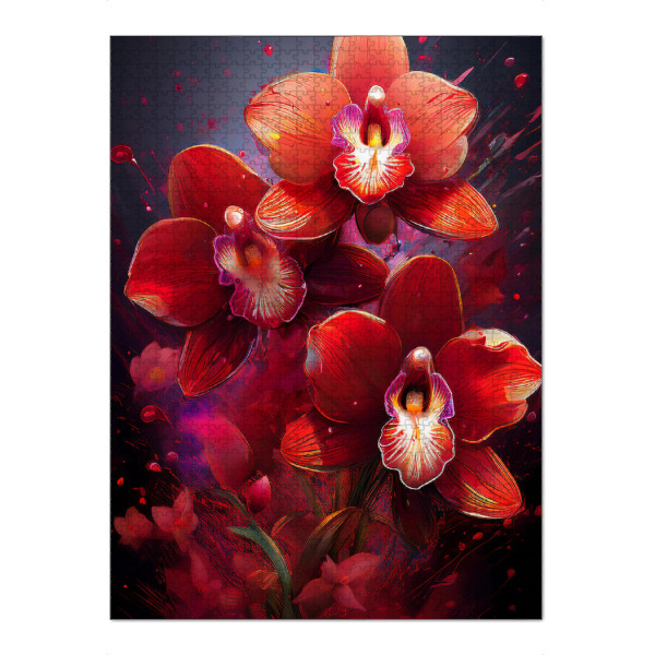 Puzzle Ravensburger "Wilde Orchideen" artboxONE - Floral