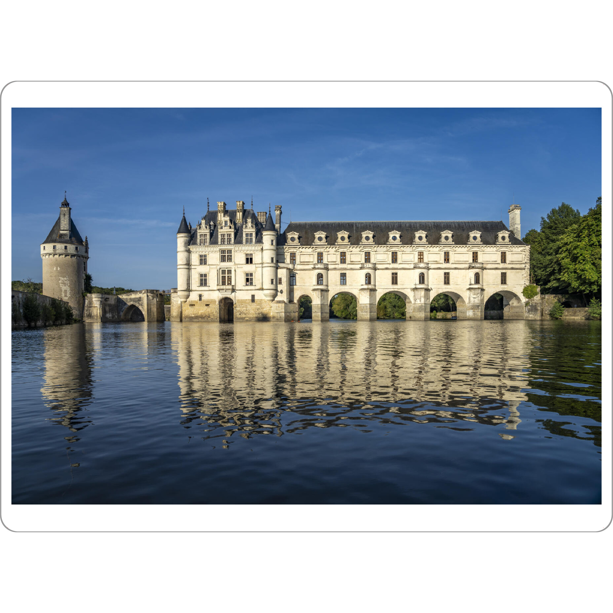 Tischset "Schloss Chenonceau" artboxONE - Architektur - Schloss chenonceau,Loiretal,Loire,Schloss,Chenonceaux,Frankreich - Bild schloss chenonceau