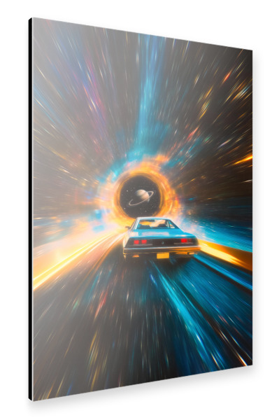 Alu-Dibond "Galaktische Reise" 75x50 cm artboxONE