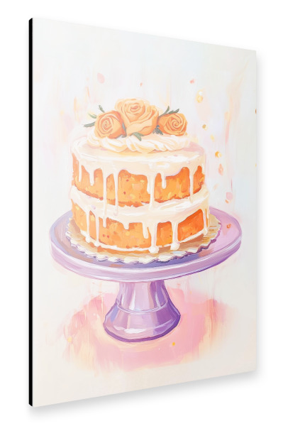 Alu-Dibond "Karottenkuchen" 75x50 cm artboxONE