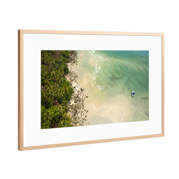 Poster mit Rahmen Kupfer "Traumstrand Thailand" artboxONE - Reise / Strand und Meer,Reise / Asien