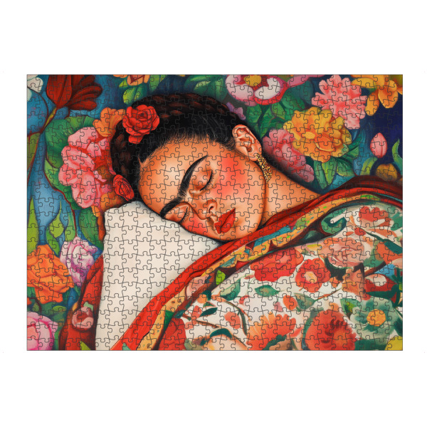 Puzzle Ravensburger "Frida's Florale Träume" artboxONE - Floral,Menschen,Fashion
