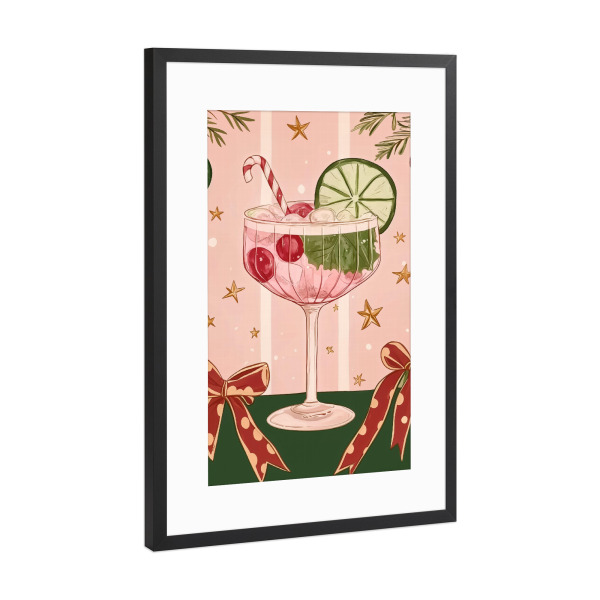 Poster mit Rahmen Schwarz (Metallic) "Weihnachtsgetränke" artboxONE - Essen & Trinken,Weihnachten,Essen & Trinken / Alkohol,Festivals