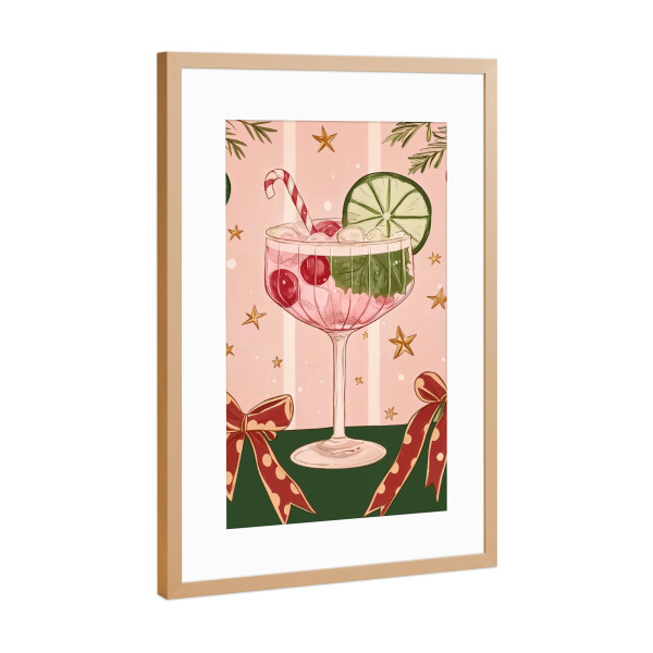 Poster mit Rahmen Kupfer "Weihnachtsgetränke" artboxONE - Essen & Trinken,Weihnachten,Essen & Trinken / Alkohol,Festivals
