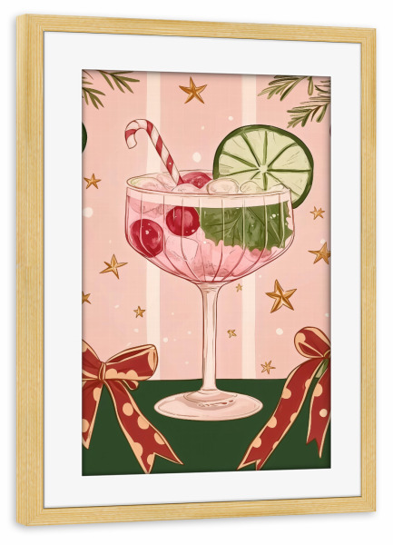 Poster mit Rahmen kiefer "Weihnachtsgetränke" artboxONE - Essen & Trinken,Weihnachten,Essen & Trinken / Alkohol,Festivals