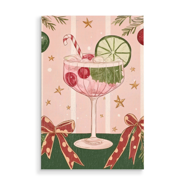 Holzbild "Weihnachtsgetränke" artboxONE - Essen & Trinken,Weihnachten,Essen & Trinken / Alkohol,Festivals