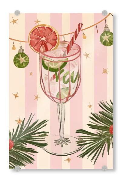 Acrylglasbild "Festival-Cocktailkunst" artboxONE - Essen & Trinken,Weihnachten,Essen & Trinken / Alkohol,Festivals