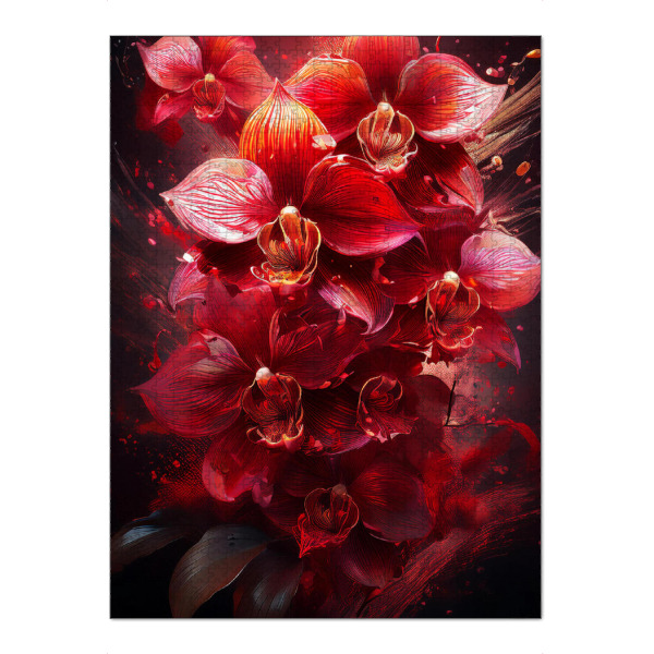 Puzzle Ravensburger "Orchideen im Wind" artboxONE - Floral