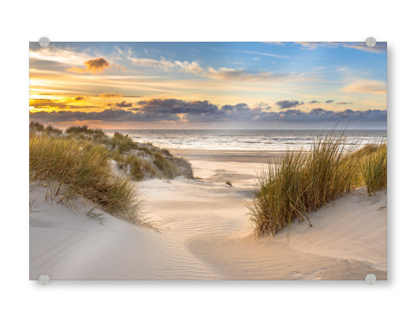 Acrylglasbild "Strand bei Sonnenuntergang" artboxONE - Natur,Reise,Reise / Strand und Meer