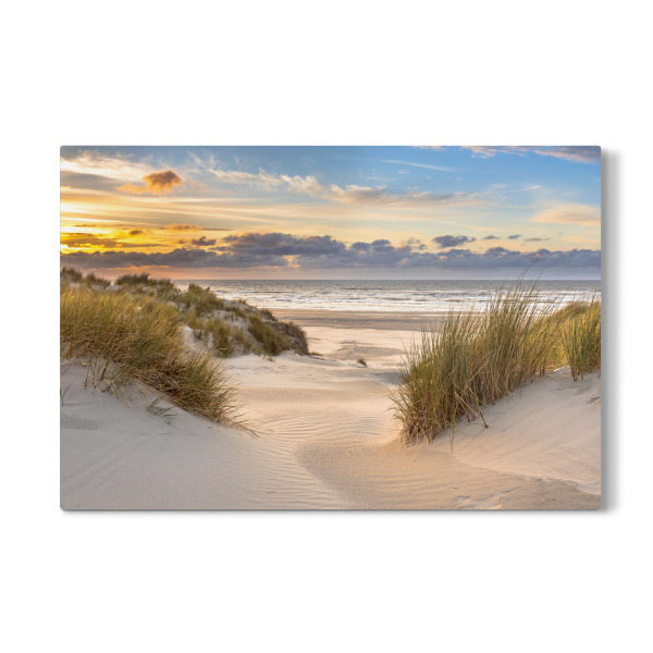 Galerie-Print "Strand bei Sonnenuntergang" 75x50 cm artboxONE