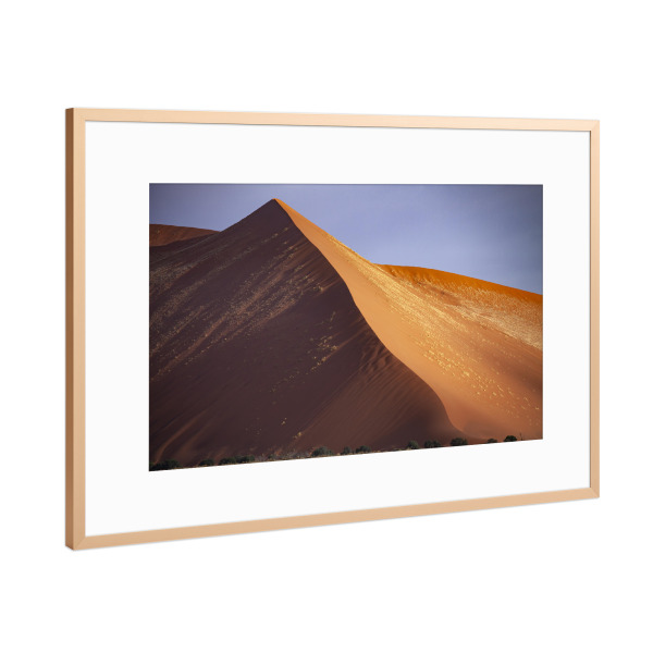 Poster mit Rahmen Kupfer "Namib Wüste" artboxONE - Natur,Reise / Afrika - Wüste,Namibia,Düne,Sossusvlei,Dünen,Namib,Namib naukluft park