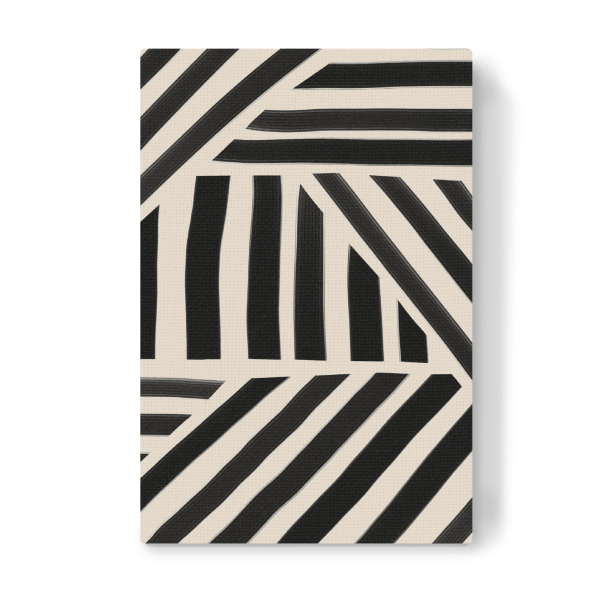 Leinwandbild "Beige-schwarze Kunst" artboxONE - Abstrakt,Geometrie - Beige schwarz,Strichzeichnungen,Abstrakt,Abstrakte kunst,Geometrie