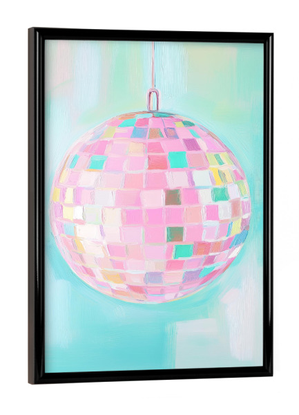 Poster mit schwarzem Rahmen "Disco Pastel Dreams" artboxONE - Für Kinder,Musik,Festivals