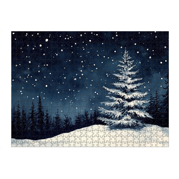 Puzzle Ravensburger "Mitternachtswinter" artboxONE - Natur,Reise,Weihnachten,Festivals