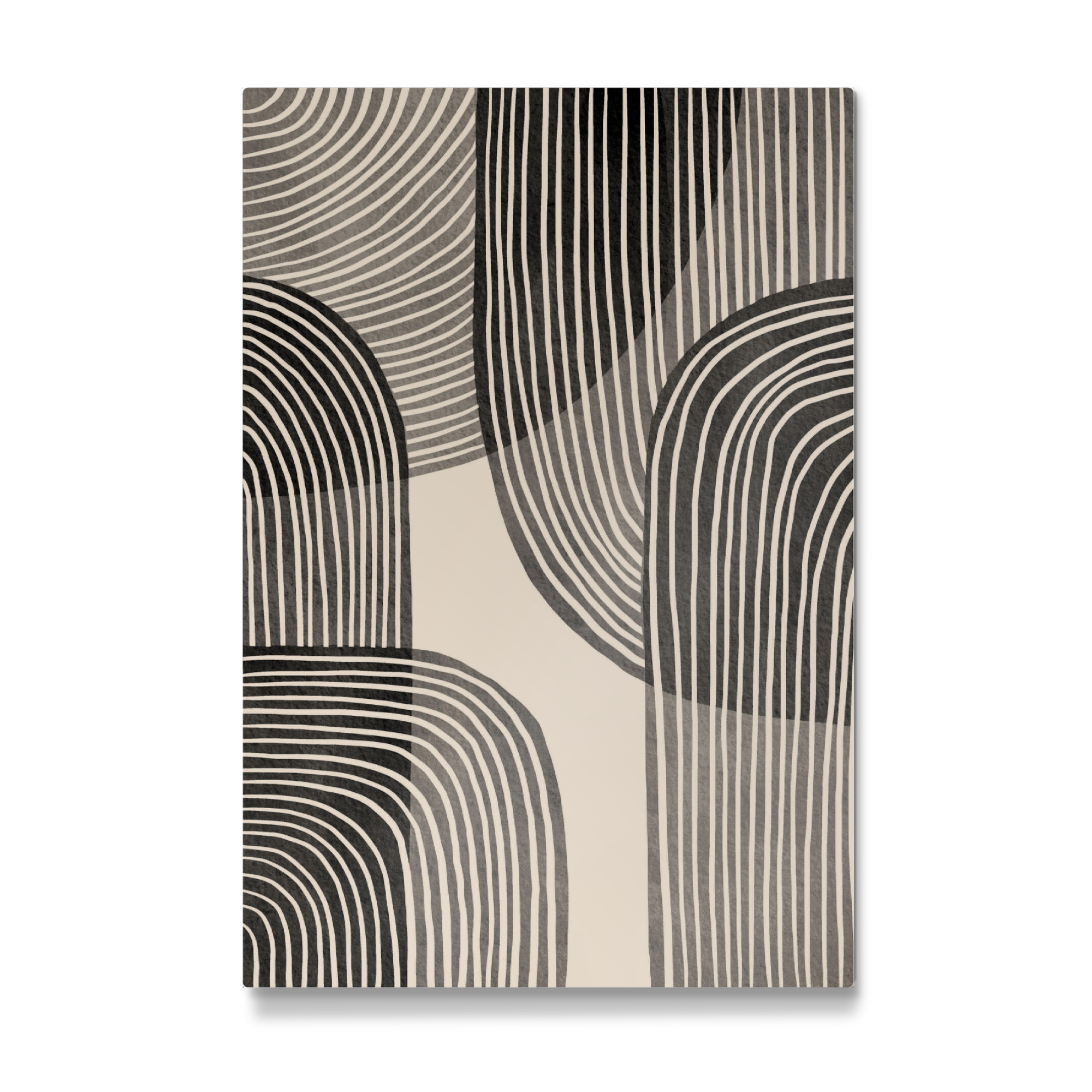 Galerie-Print "Schwarz Beige Abstrakt" 30x20 cm artboxONE