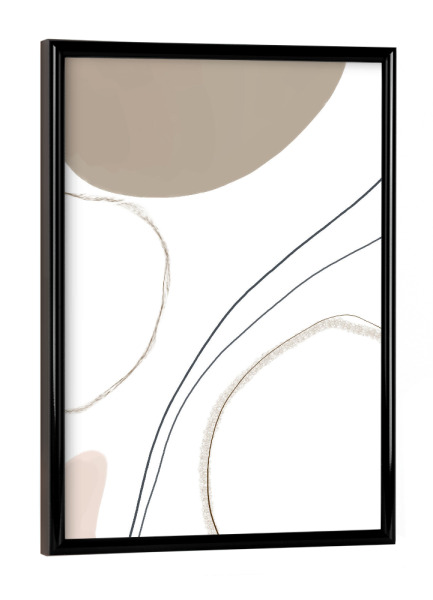 Poster mit schwarzem Rahmen "Abstrakte Kompositionskunst" artboxONE - Abstrakt,Geometrie