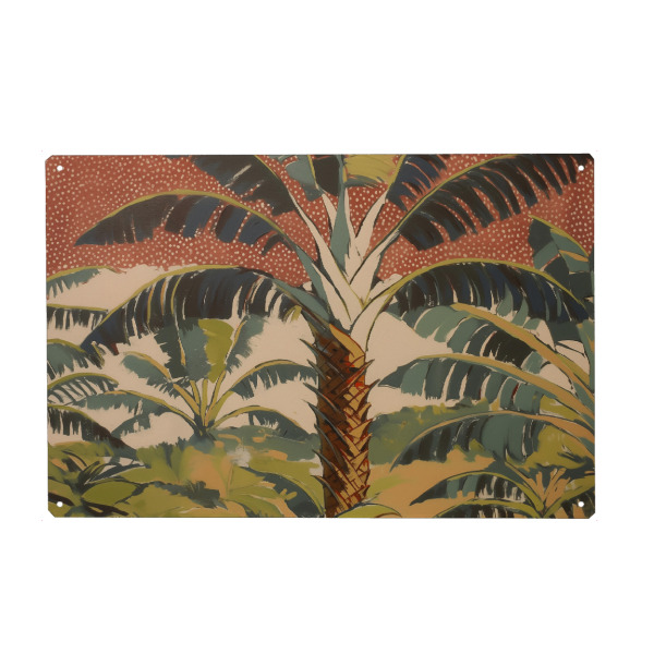 Holzbild "Pastell Palmen Landschaft" artboxONE - Natur,Floral,Abstrakt