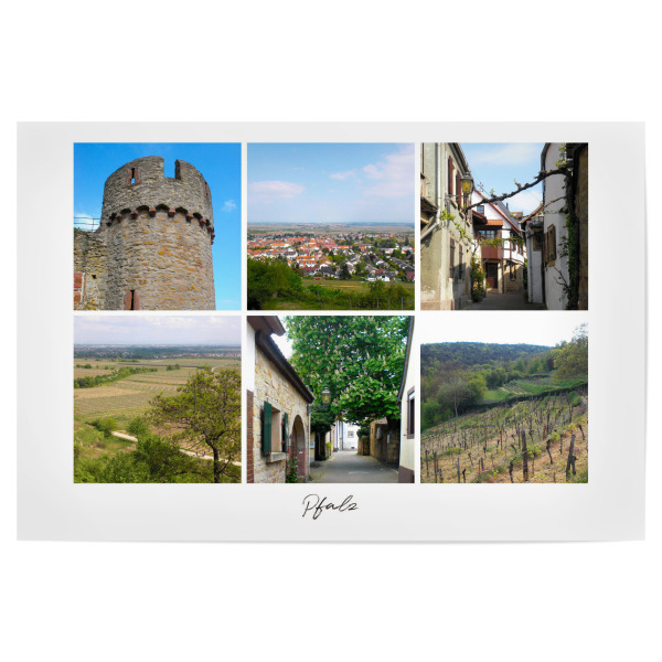 Poster "Pfalz" artboxONE - Reise,Reise / Länder