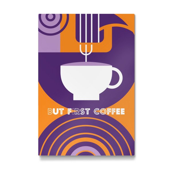 Galerie-Print "But First Coffee" Kaffeekunst" 75x50 cm artboxONE