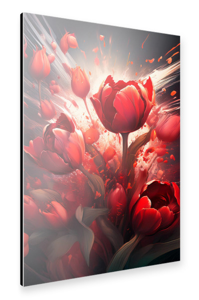 Alu-Dibond "Tulpen-Urknall" 75x50 cm artboxONE