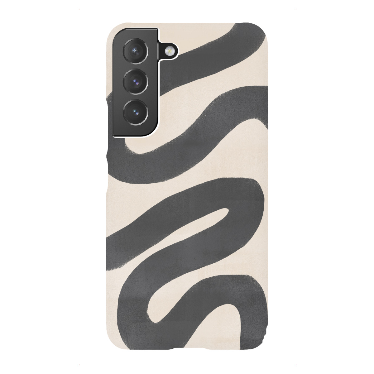 "Beige Black Curves"für Samsung Galaxy - Premium-Case Handyhülle artboxONE