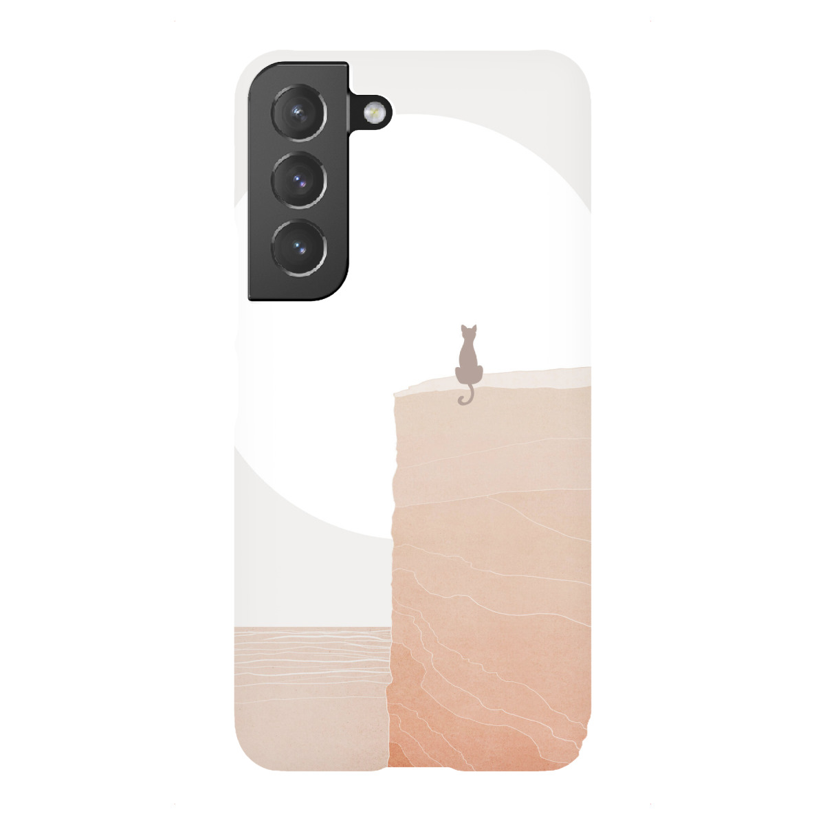 Samsung Galaxy "Black Cat Abstract" Premium-Case Handyhülle artboxONE