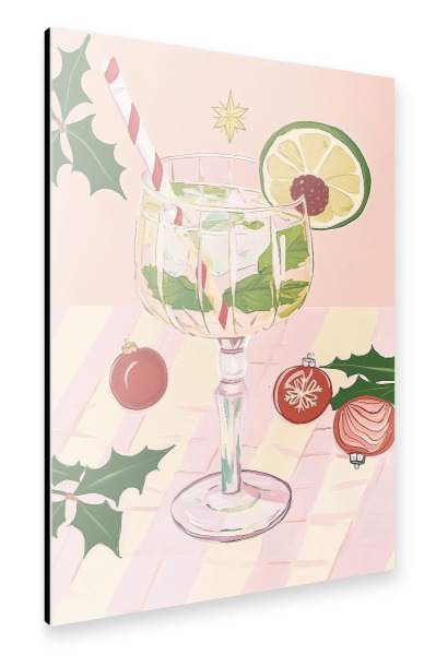Alu-Dibond "Weihnachtsfestgetränk" 30x20 cm artboxONE