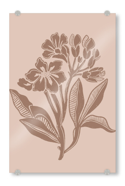 Acrylglasbild "Mocha florals" artboxONE - Natur,Floral,Für Mama