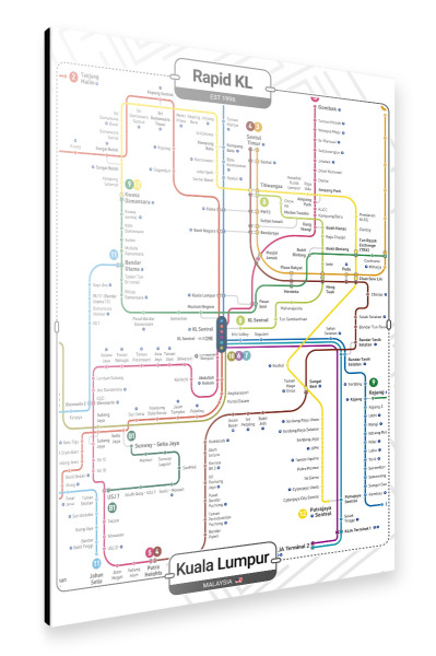 Alu-Dibond "U-Bahn – Kuala Lumpur" 75x50 cm artboxONE