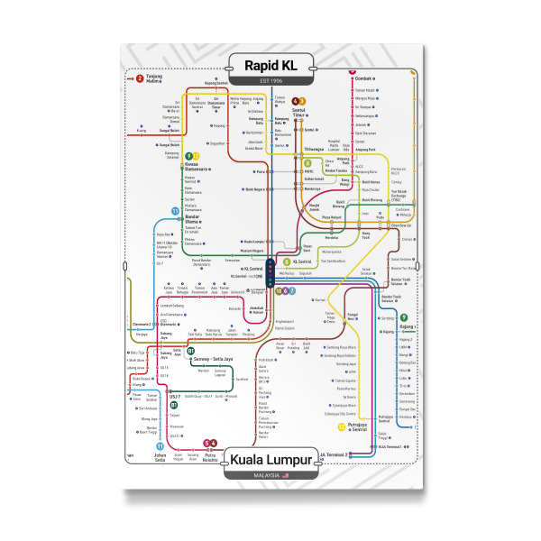 Galerie-Print "U-Bahn – Kuala Lumpur" 75x50 cm artboxONE