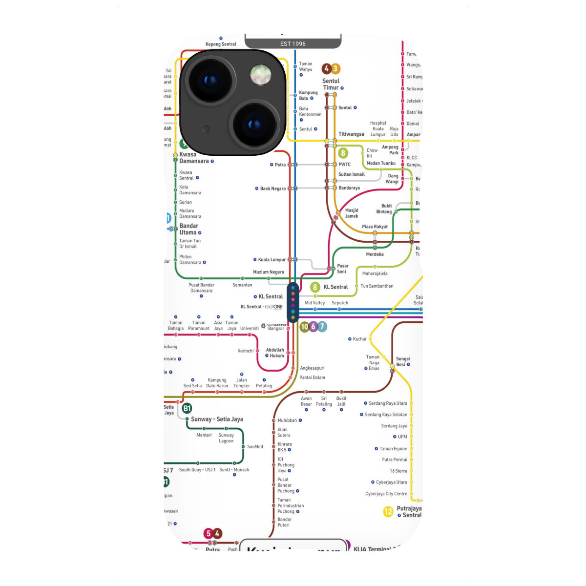 iPhone "U-Bahn – Kuala Lumpur" Premium-Case Handyhülle artboxONE